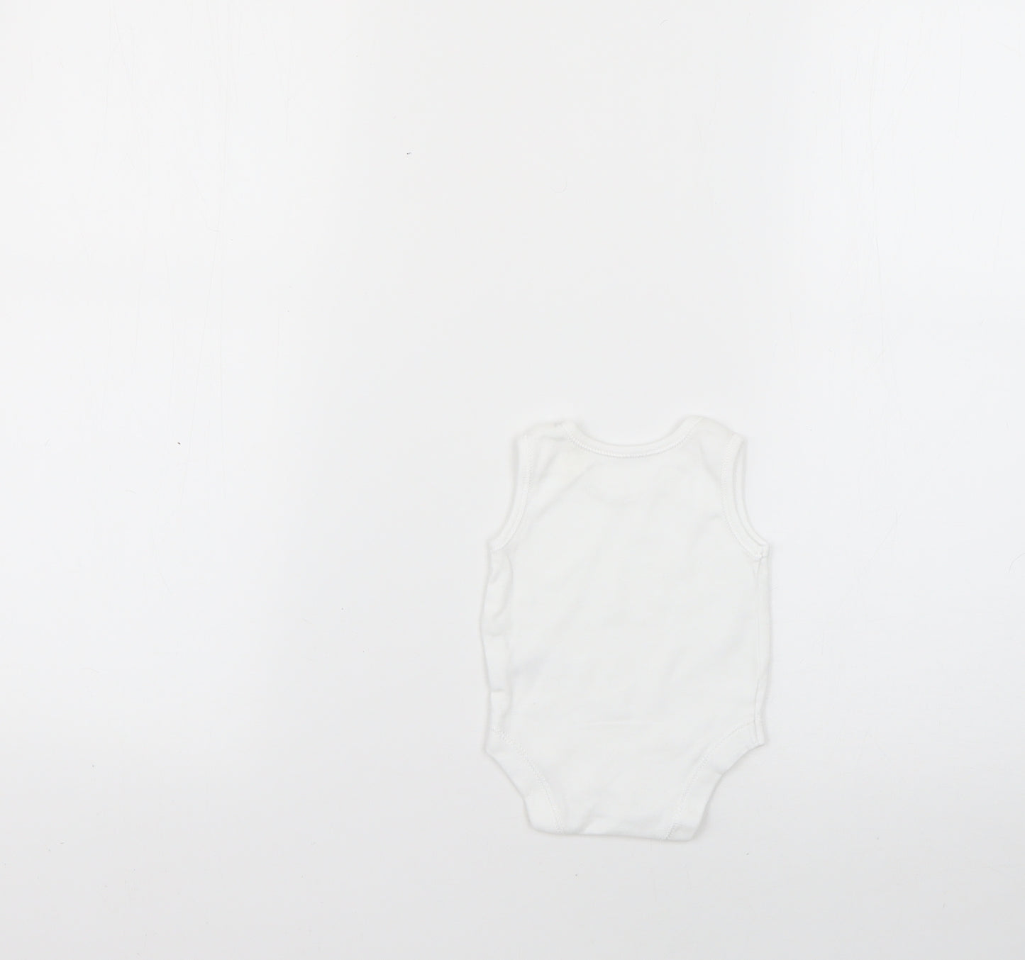 George Baby White   Babygrow One-Piece Size Newborn