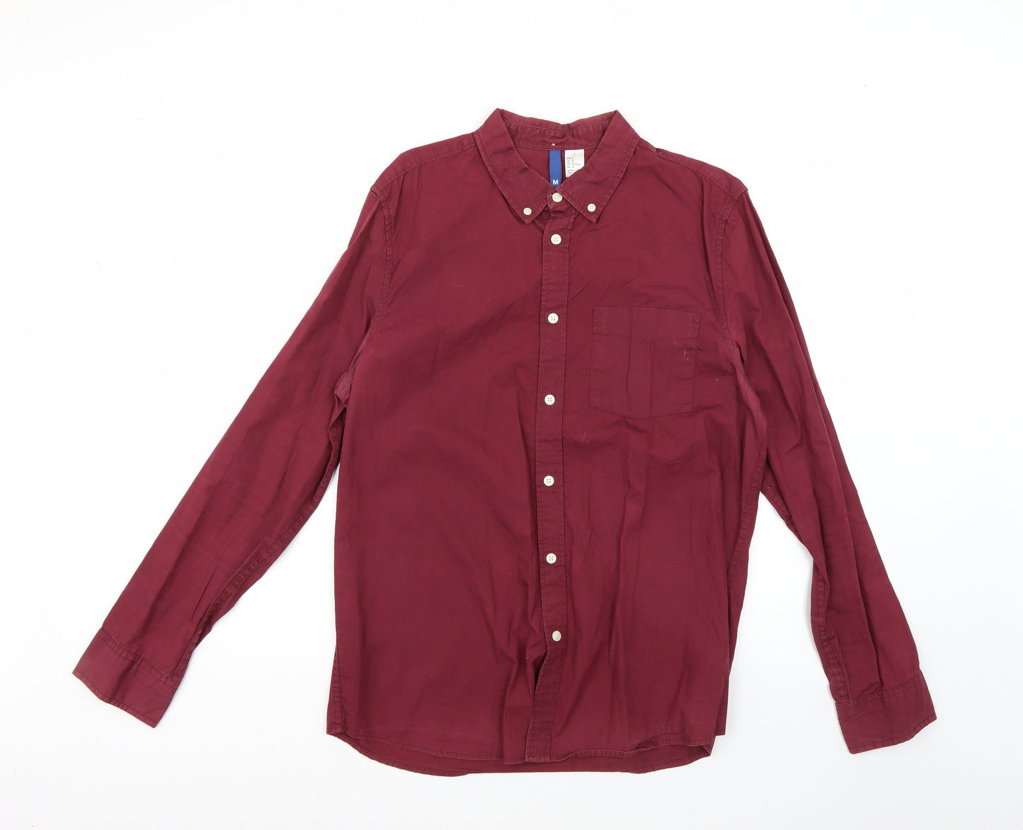 H&M Mens Red    Dress Shirt Size M