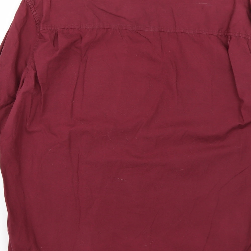 H&M Mens Red    Dress Shirt Size M