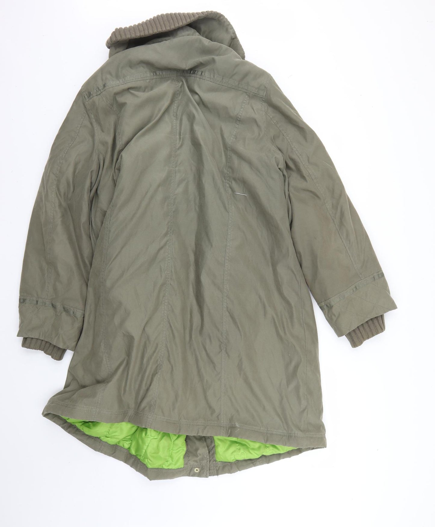 Per Una Womens Green   Rain Coat Coat Size XL