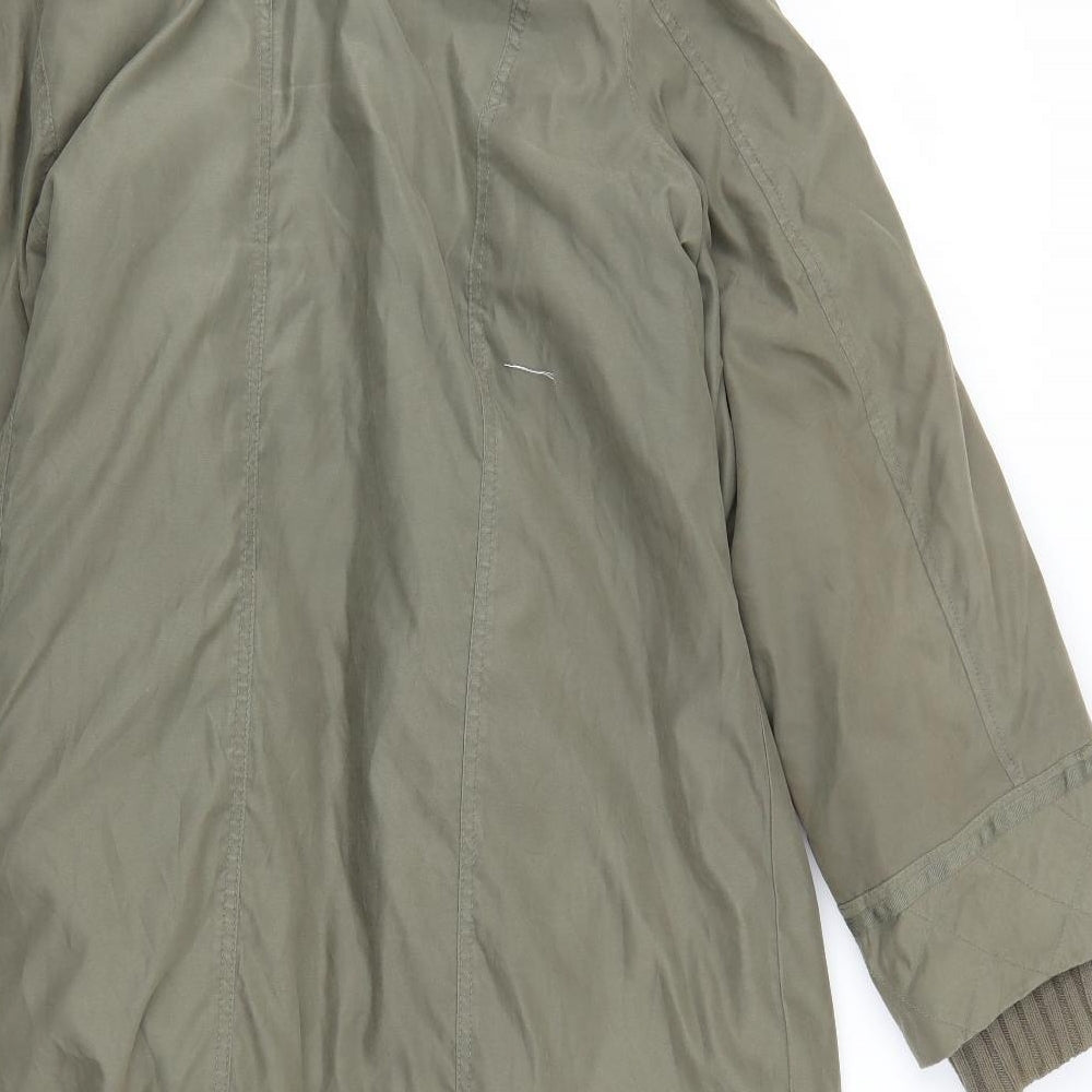 Per Una Womens Green   Rain Coat Coat Size XL
