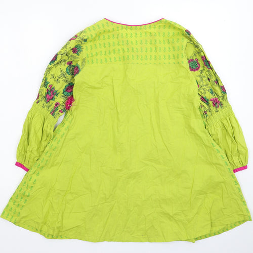 Stylo Womens Green Floral  Basic T-Shirt Size 8