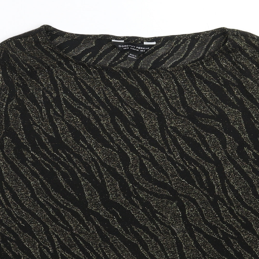 Dorothy Perkins Womens Black   Basic T-Shirt Size 18