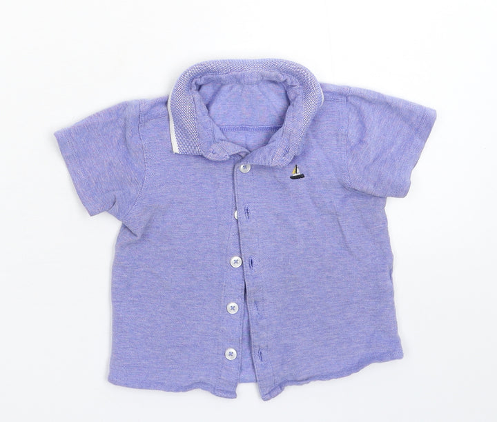 Matalan Boys Blue   Basic Polo Size 12-18 Months