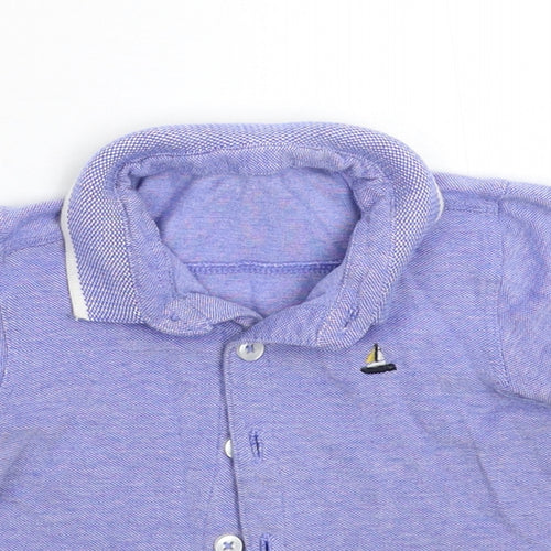 Matalan Boys Blue   Basic Polo Size 12-18 Months