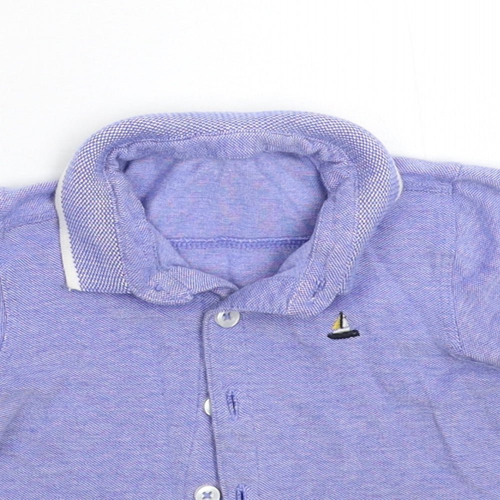 Matalan Boys Blue   Basic Polo Size 12-18 Months