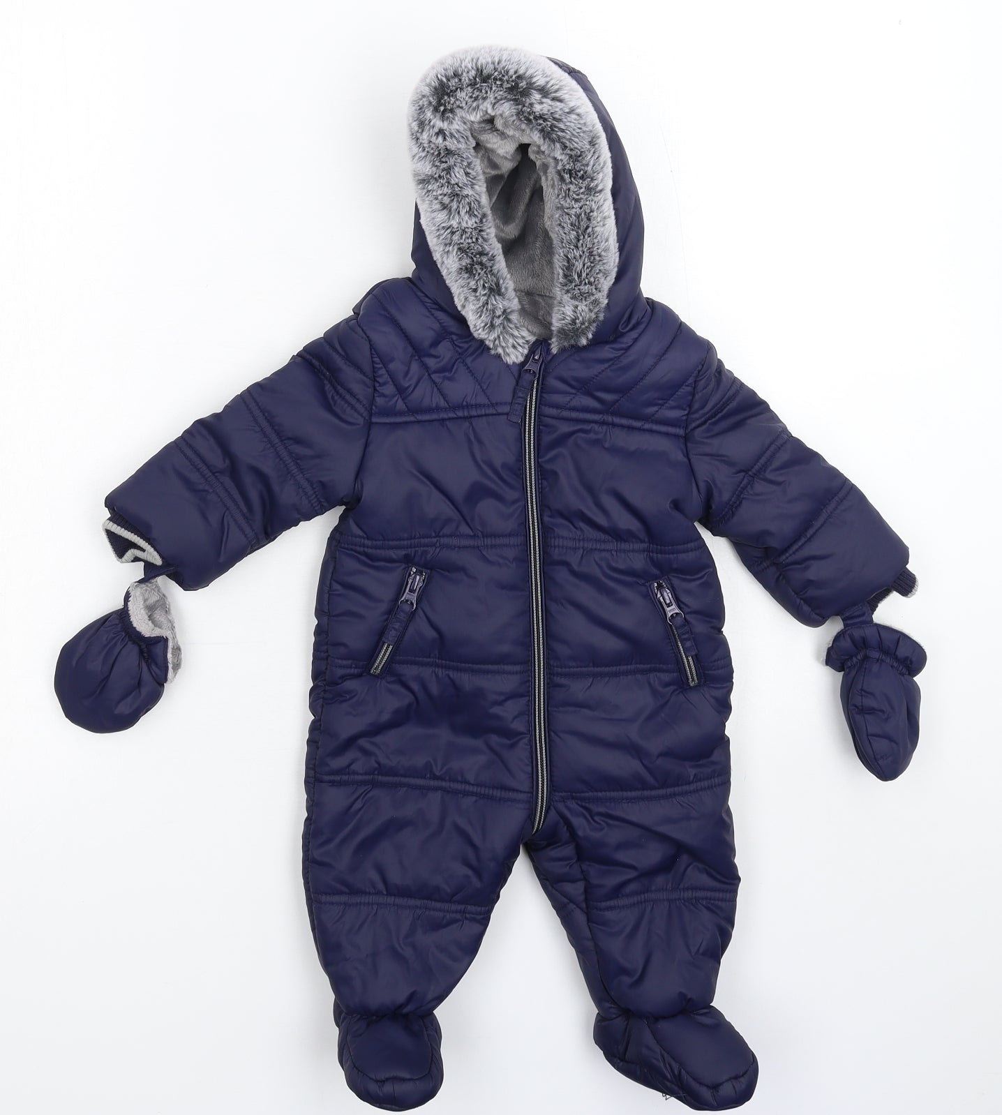 George Baby Blue   Coverall One-Piece Size 3-6 Months