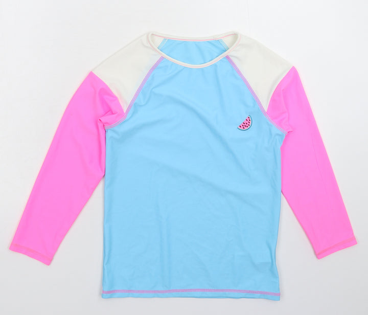 F&F Girls Multicoloured   Basic T-Shirt Size 9-10 Years