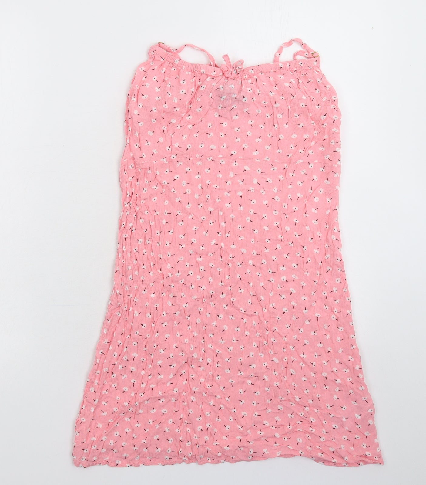 New Look Girls Pink Floral  Tank Dress  Size 12-13 Years