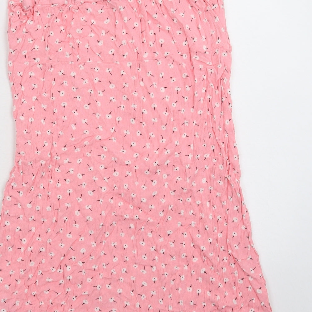 New Look Girls Pink Floral  Tank Dress  Size 12-13 Years