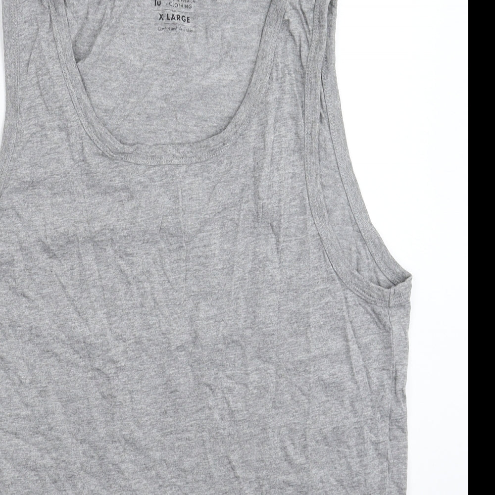 TU Mens Grey   Basic Tank Size XL