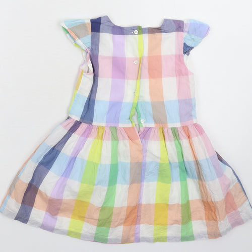 Gap Girls Multicoloured Check  Fit & Flare  Size 36 Months
