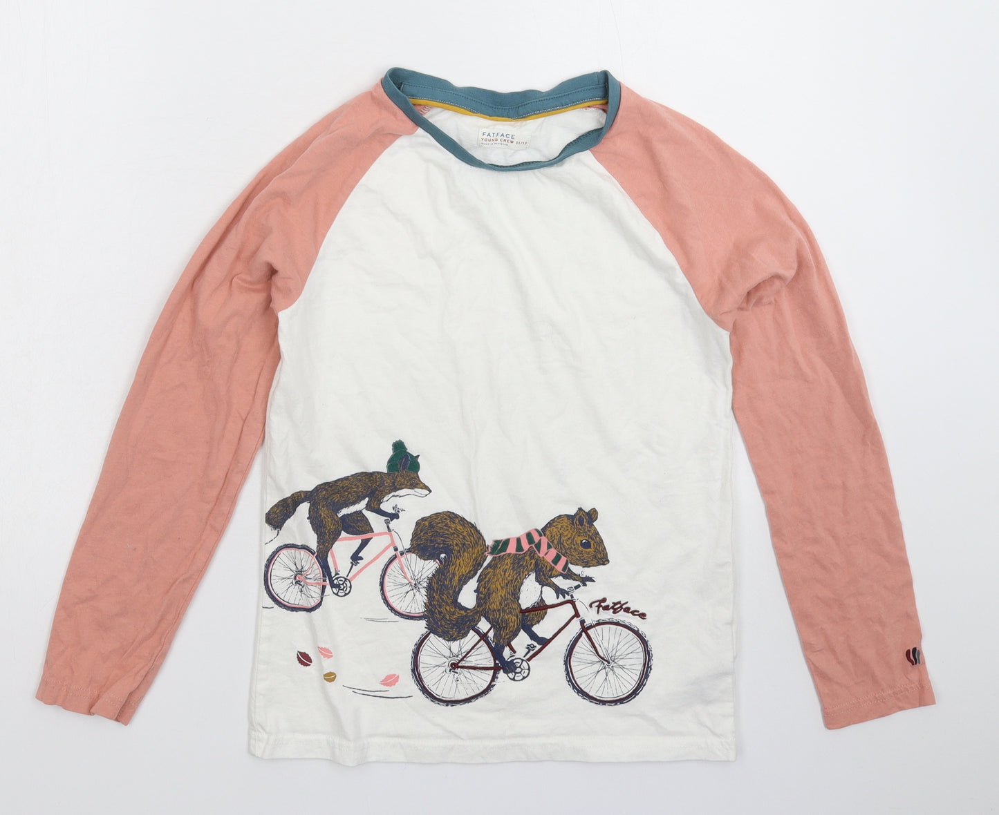Fat Face Girls Multicoloured   Basic T-Shirt Size 11-12 Years