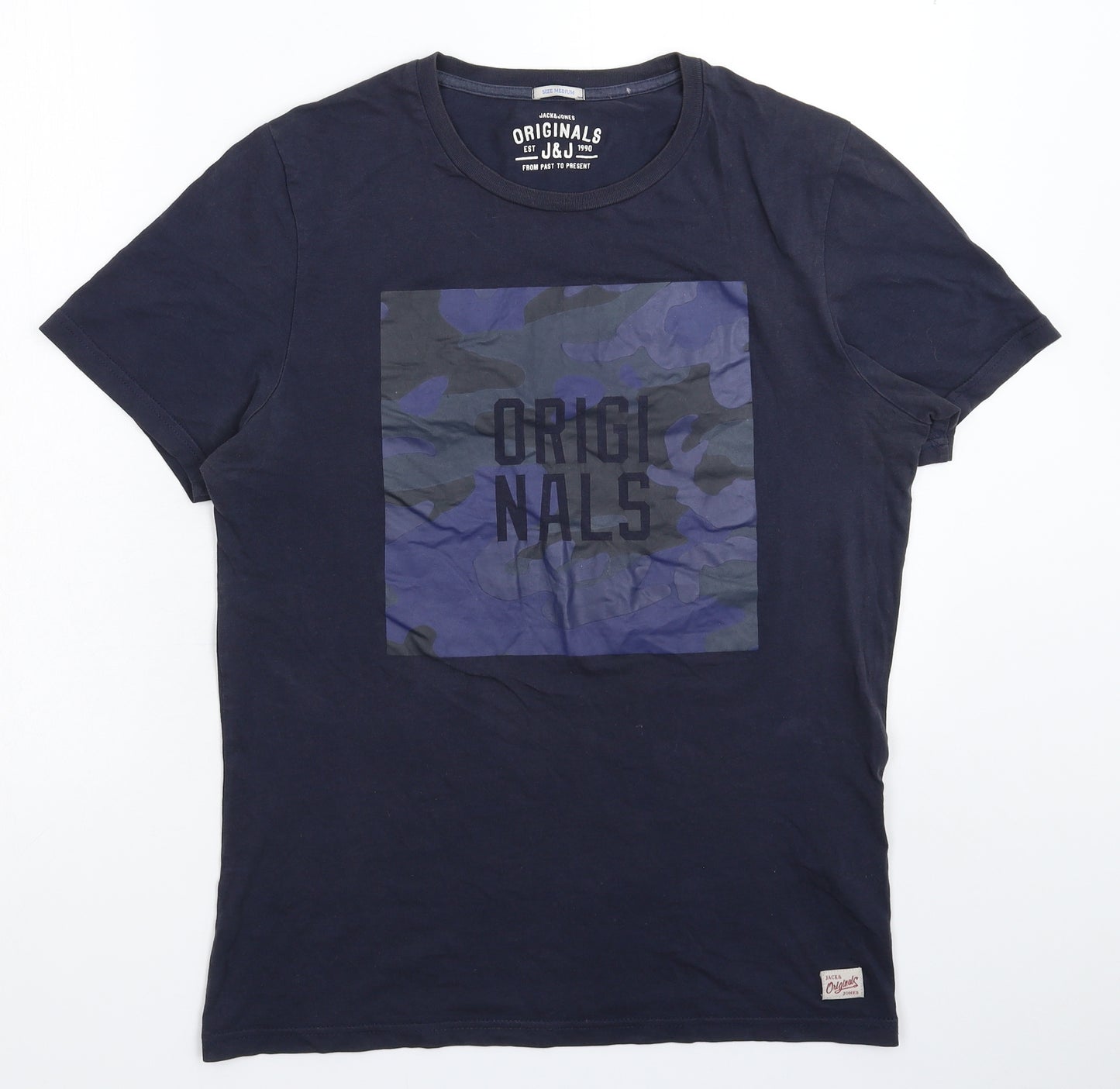 JACK & JONES Mens Blue    T-Shirt Size M
