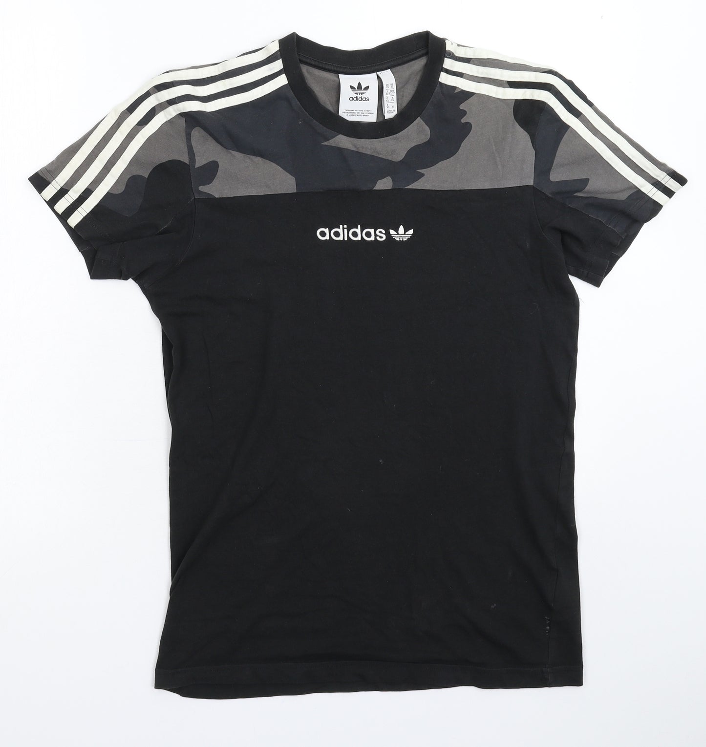 adidas Mens Multicoloured Camouflage   T-Shirt Size XS
