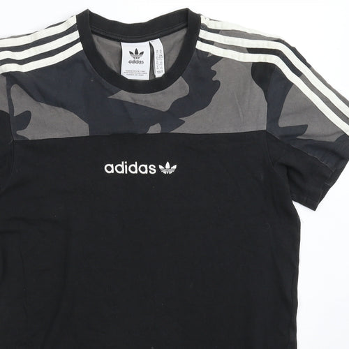 adidas Mens Multicoloured Camouflage   T-Shirt Size XS