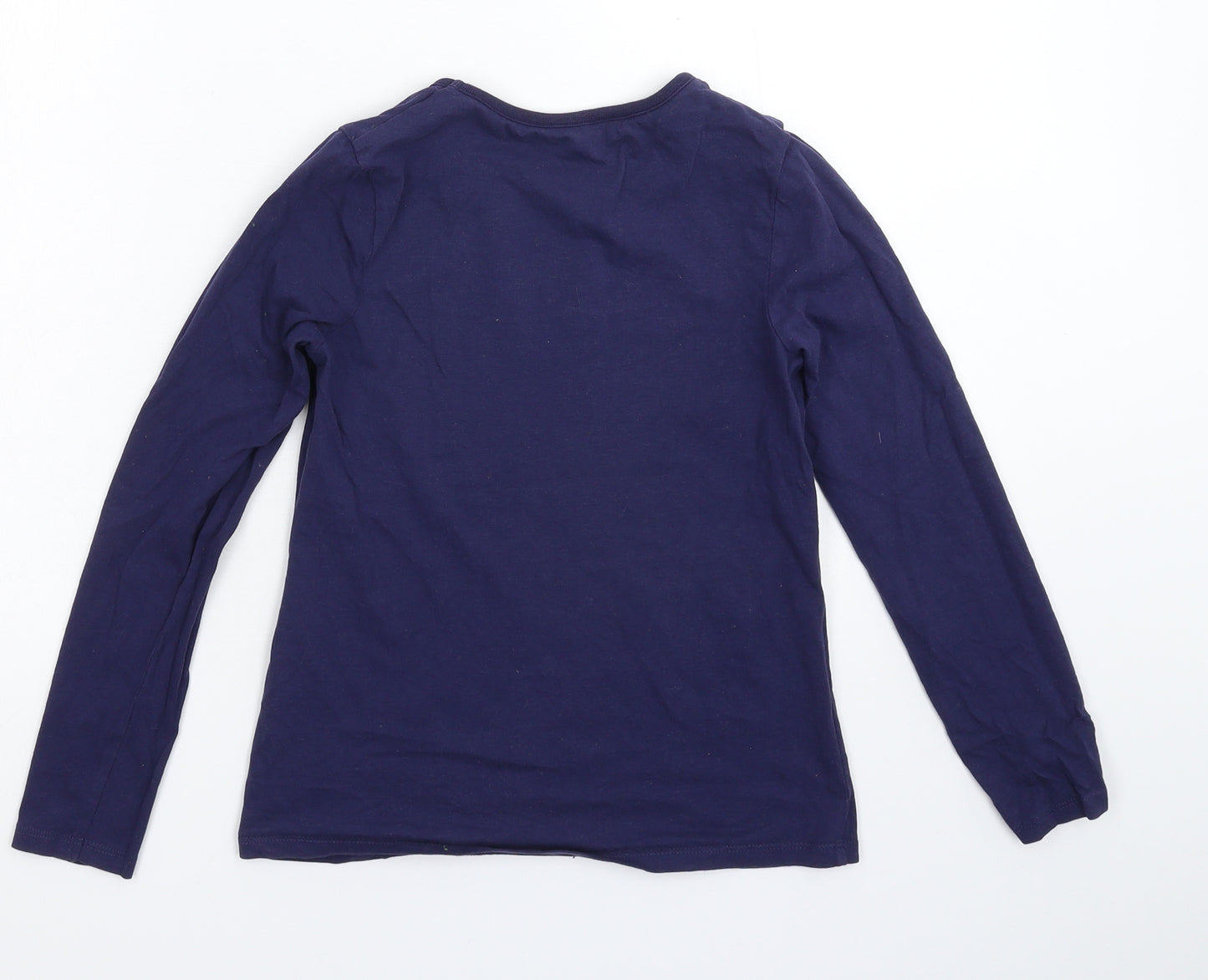 George Girls Blue   Basic T-Shirt Size 10-11 Years