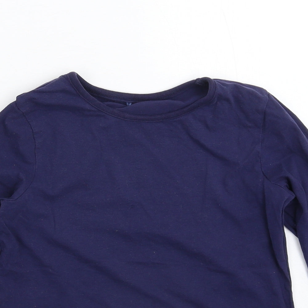 George Girls Blue   Basic T-Shirt Size 10-11 Years