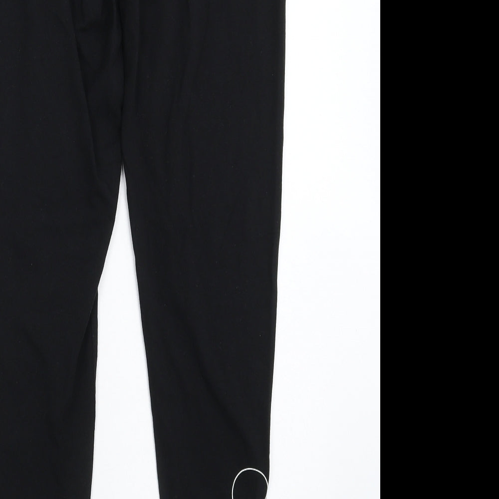 Primark Womens Black   Capri Leggings Size 12 L27 in - Disney