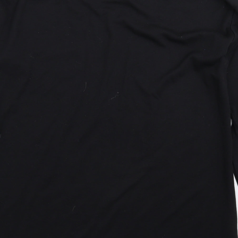 Ethel Austin Womens Black   Basic T-Shirt Size 12