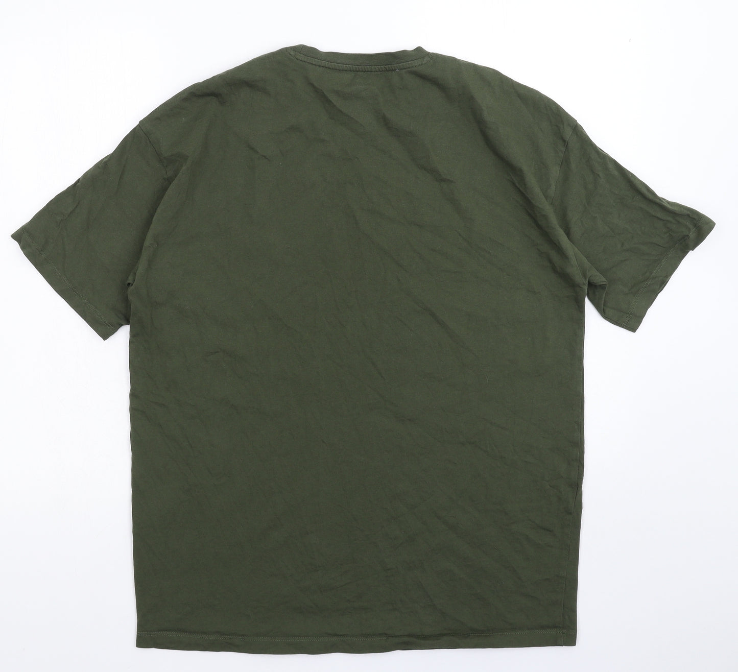 New Look Mens Green    T-Shirt Size S  - Oversized