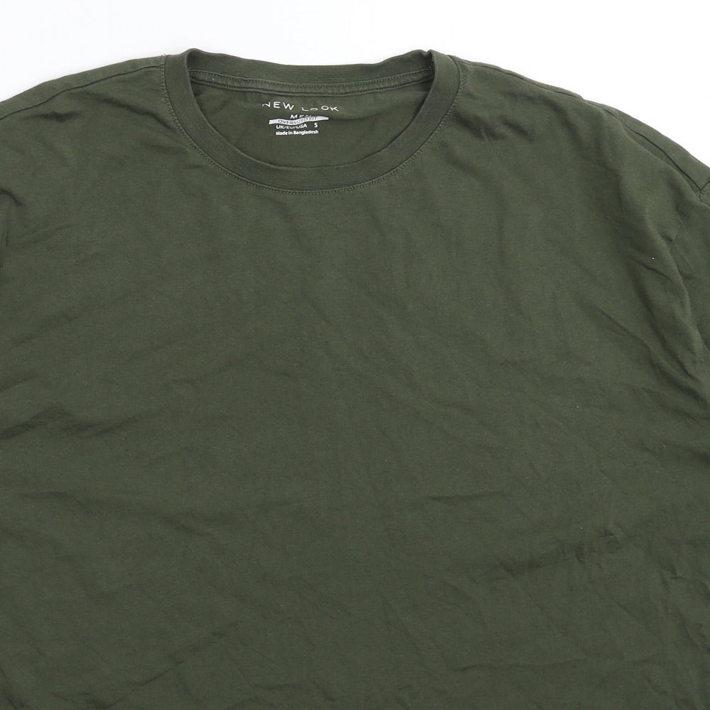 New Look Mens Green    T-Shirt Size S  - Oversized