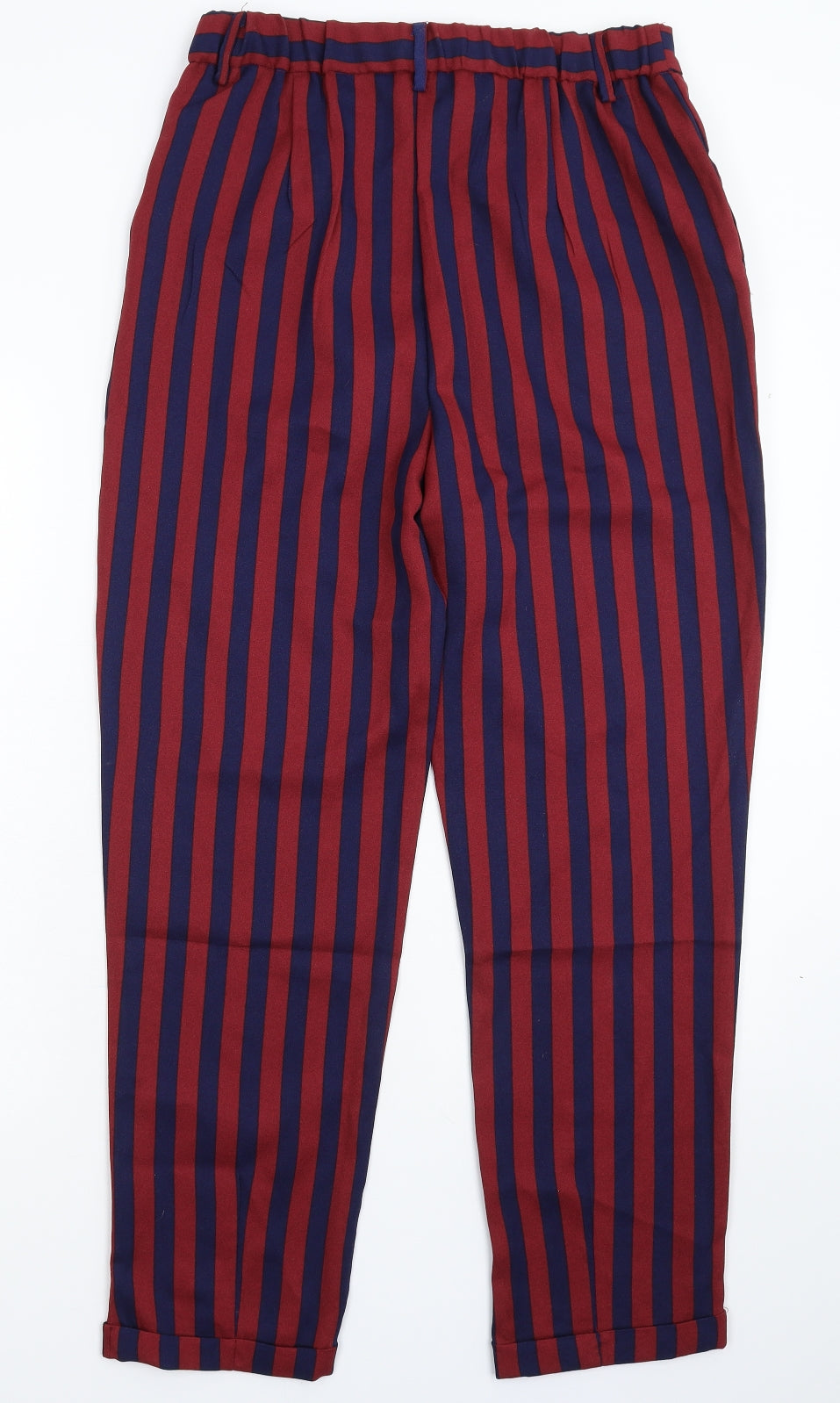 JCL Womens Multicoloured Striped  Trousers  Size L L27 in