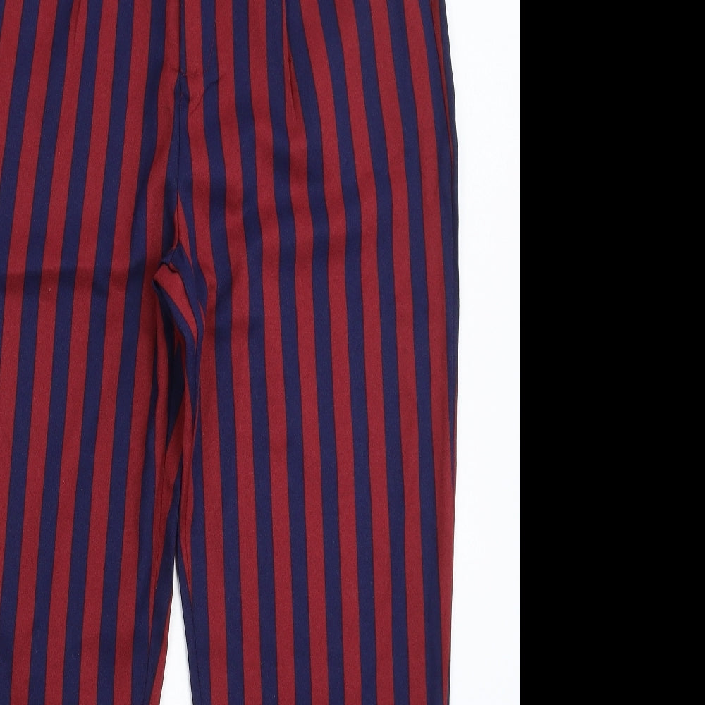 JCL Womens Multicoloured Striped  Trousers  Size L L27 in