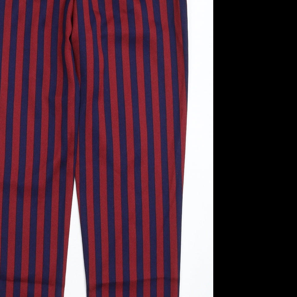 JCL Womens Multicoloured Striped  Trousers  Size L L27 in