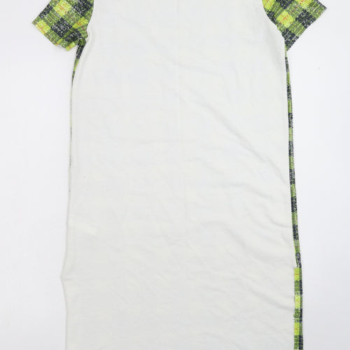 Zara Womens Multicoloured Check  T-Shirt Dress  Size S