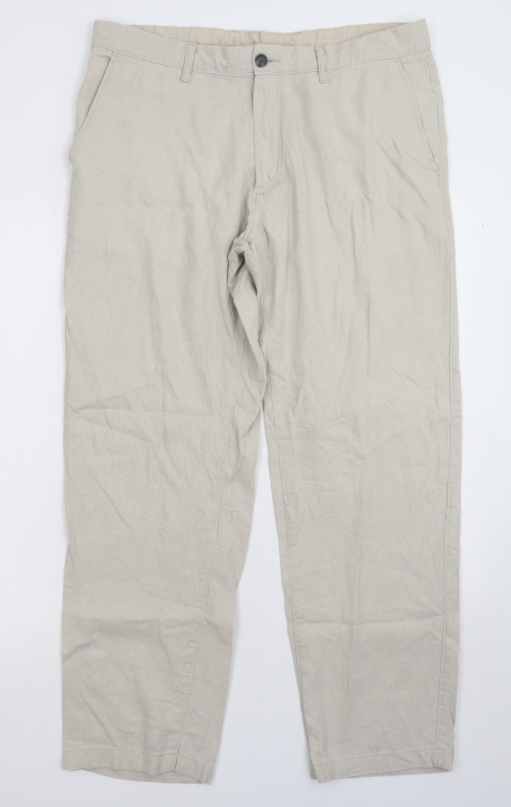 Marks and Spencer Mens Grey   Trousers  Size 36 L28 in
