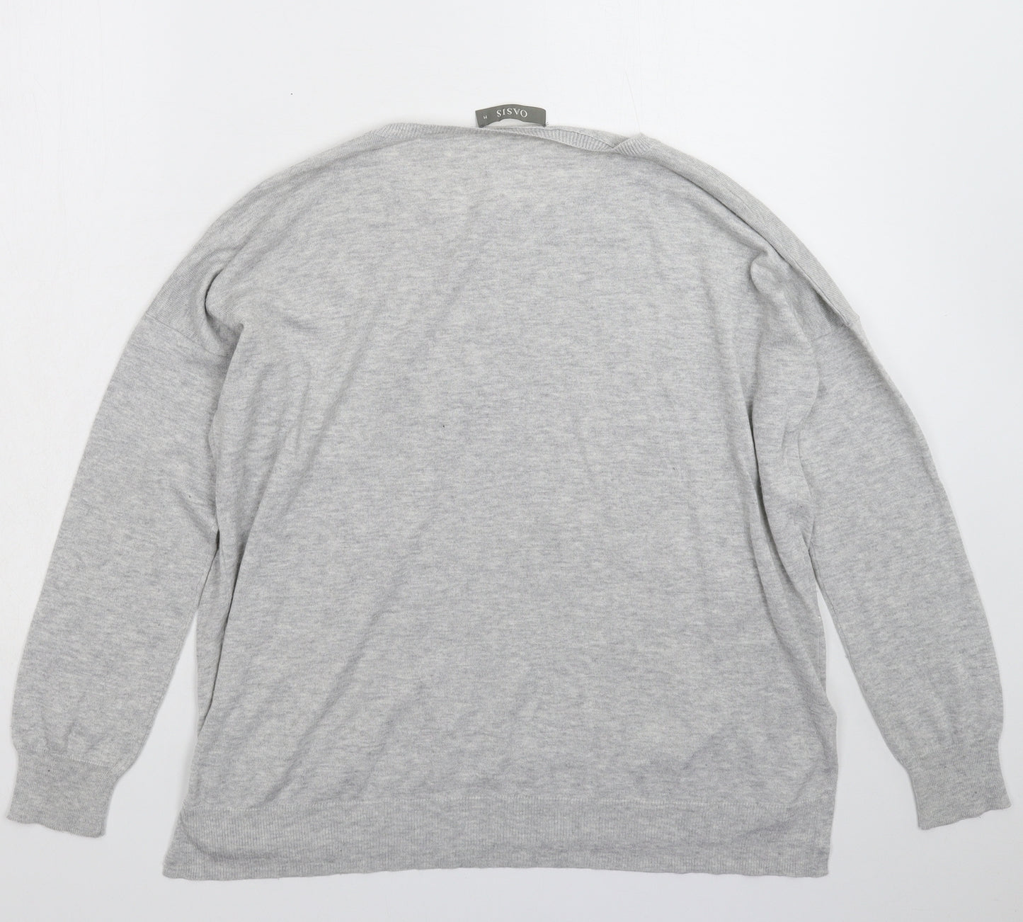 Oasis Womens Grey  Knit Pullover Jumper Size M