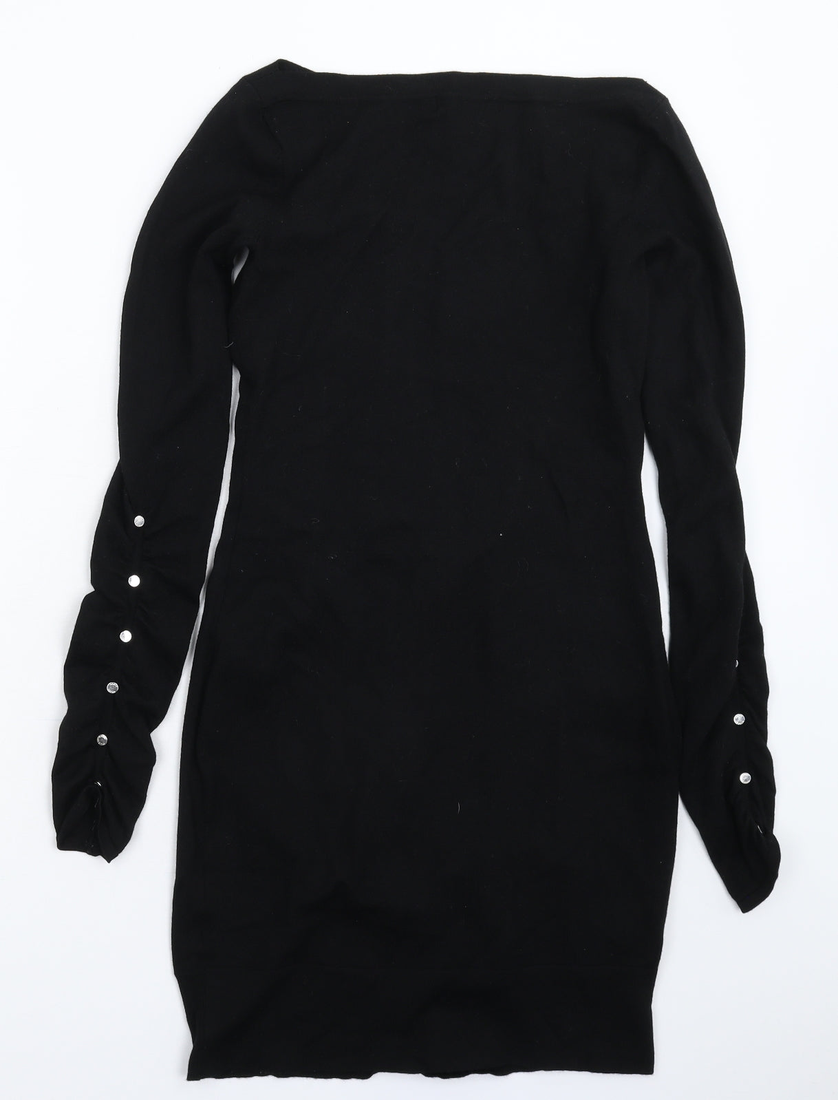 Karen Millen Womens Black  Knit Jumper Dress  Size S