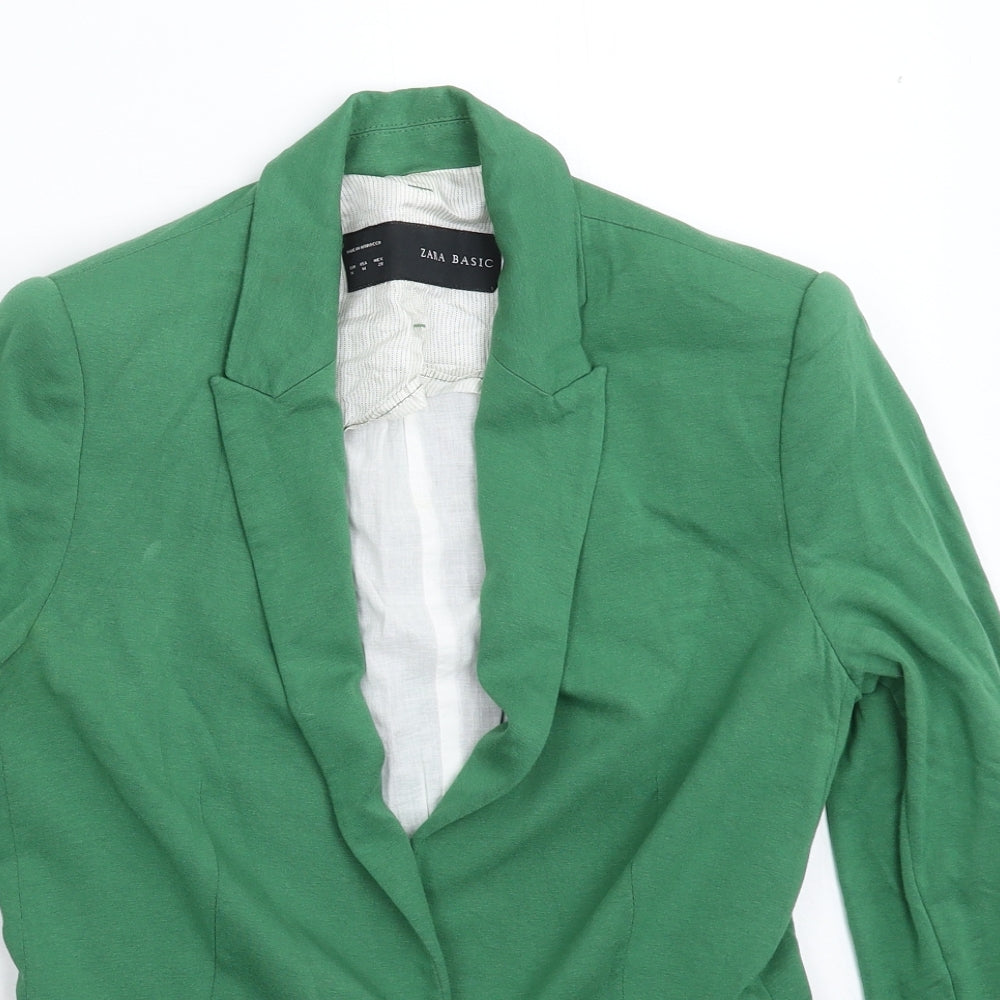 Zara Womens Green   Jacket Suit Jacket Size M