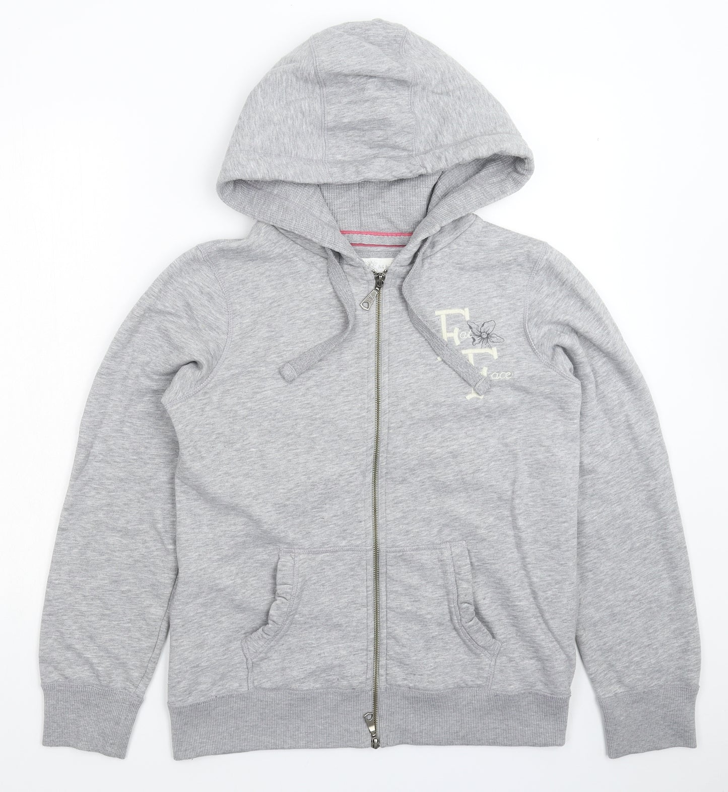 Fat Face Womens Grey   Full Zip Hoodie Size 14