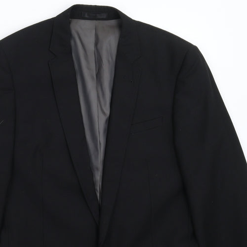 Butler & Webb Mens Black   Jacket Suit Jacket Size 38