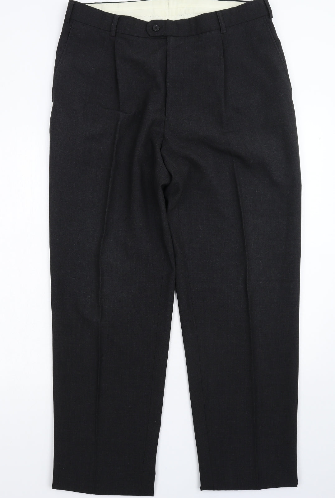 Jonathan Adams Mens Grey   Dress Pants Trousers Size 36 L33 in