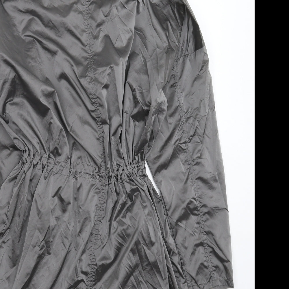 New Look Womens Silver   Rain Coat Coat Size 10