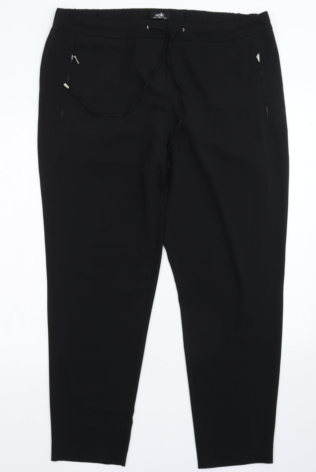 Wallis Womens Black   Trousers  Size 16 L26 in