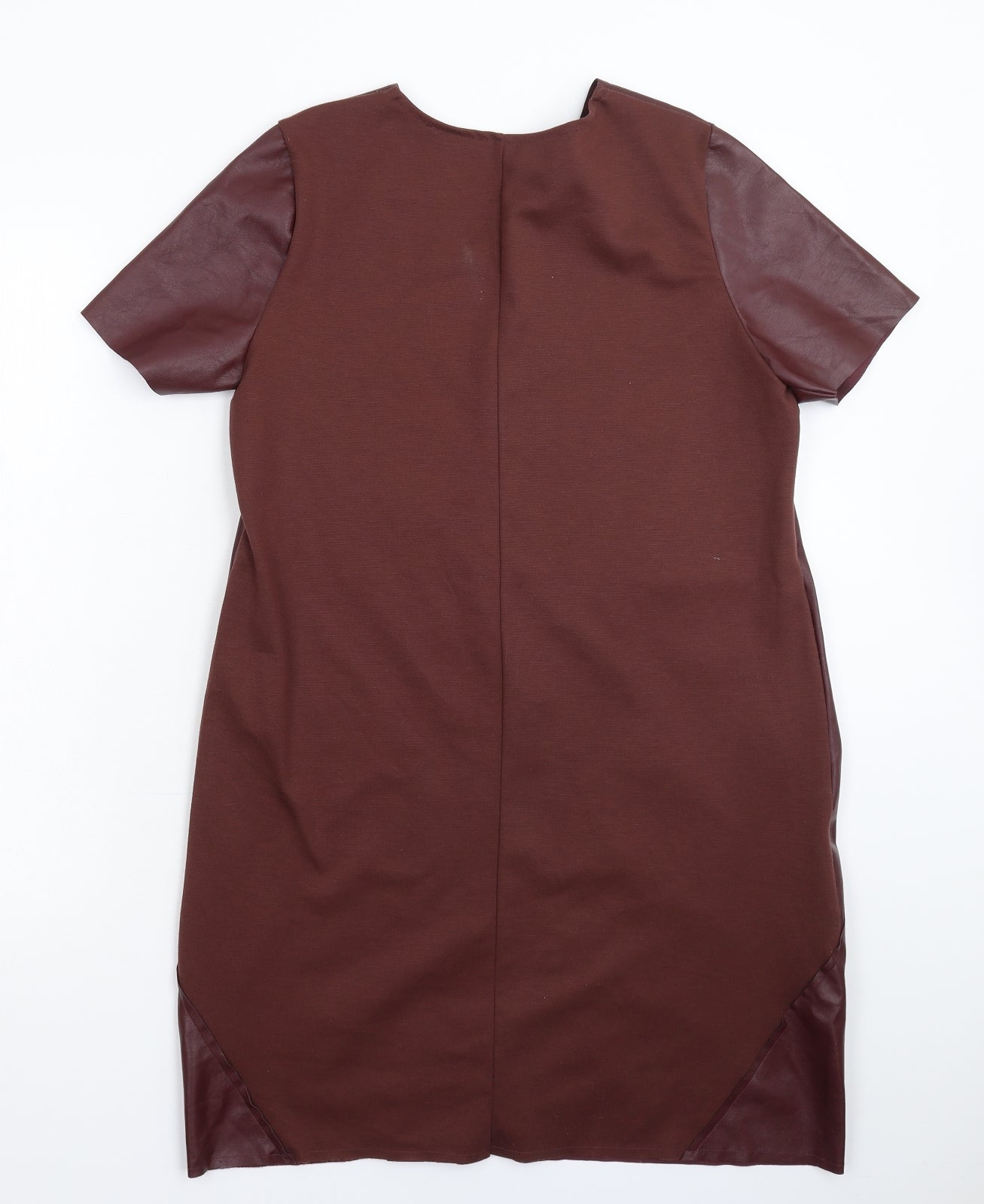 Zara Womens Brown   Bodycon  Size L  - Faux Leather