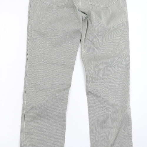 Absolu Womens Grey Striped  Trousers  Size 30 in L32 in