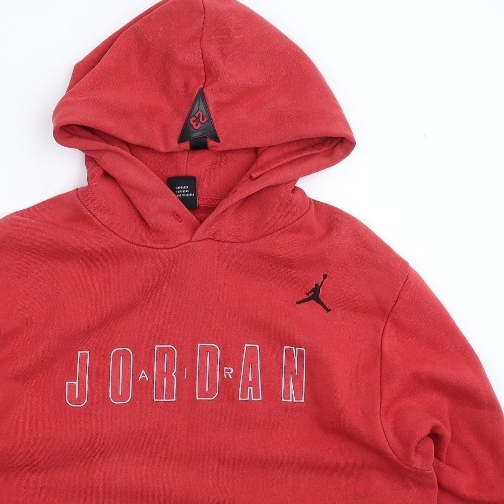 Jordan Mens Red   Pullover Hoodie Size M