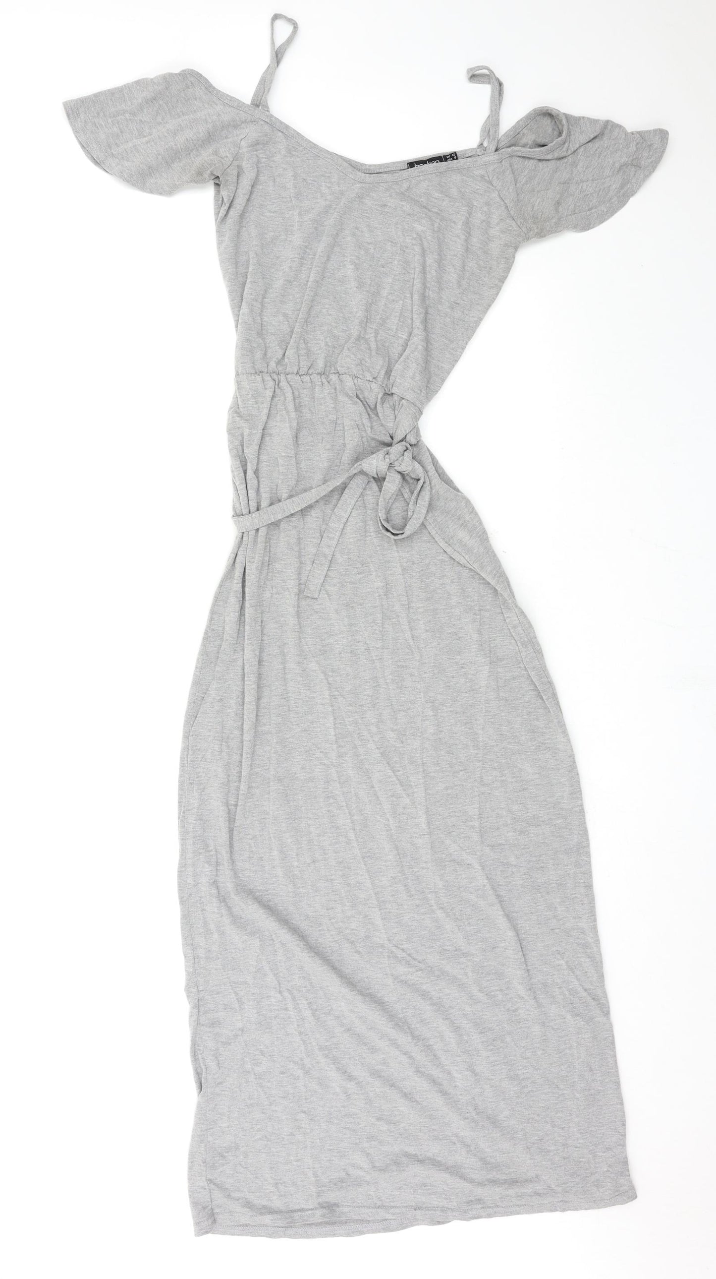 Boohoo Womens Grey  Jersey Maxi  Size 12