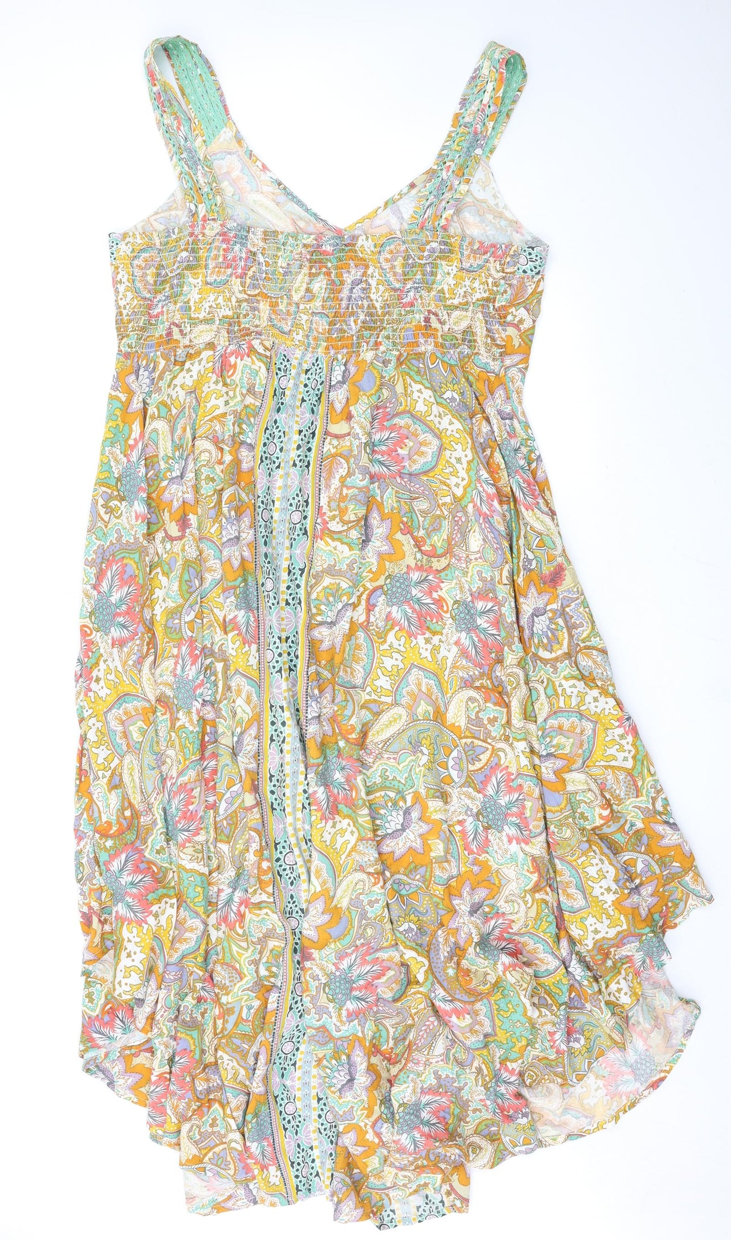 Monsoon Womens Multicoloured Geometric  Slip Dress  Size L