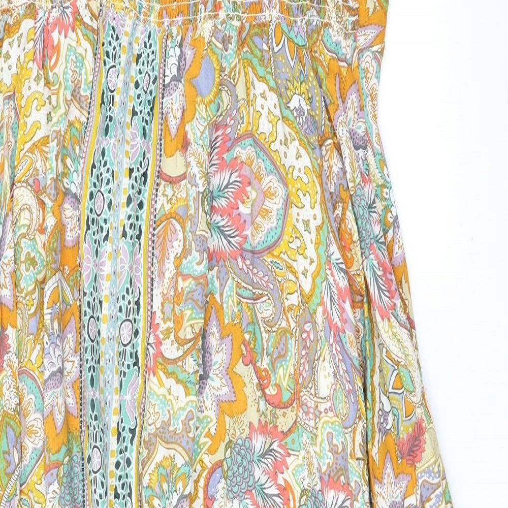 Monsoon Womens Multicoloured Geometric  Slip Dress  Size L