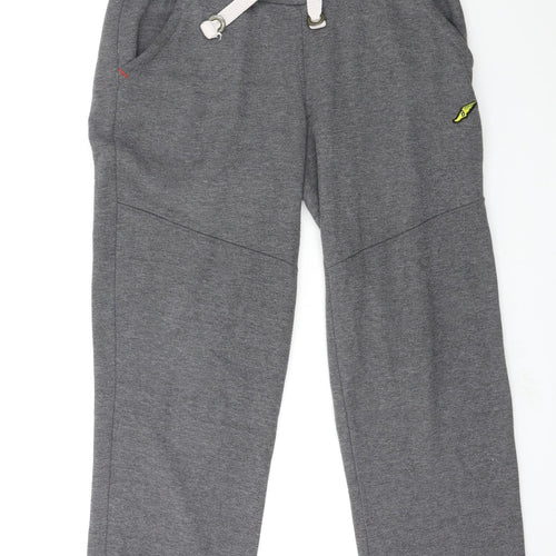 Brookhaven Mens Grey  Jersey Jogger Trousers Size M L26 in