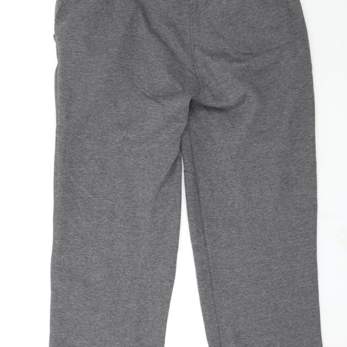 Brookhaven Mens Grey  Jersey Jogger Trousers Size M L26 in