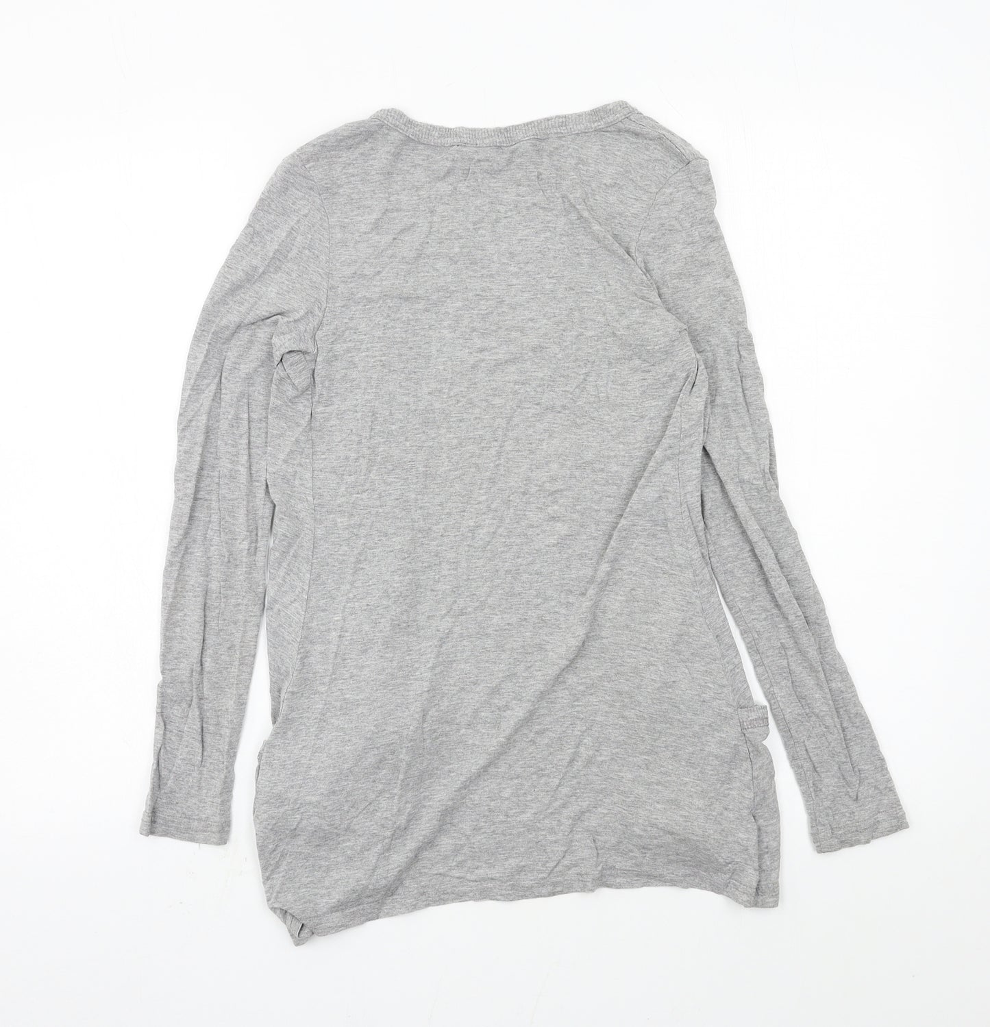 New Look Womens Grey  Jersey Cardigan Jumper Size 8