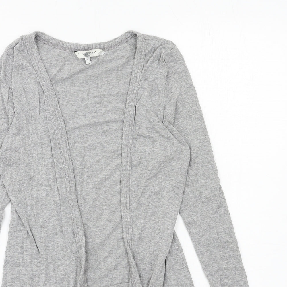 New Look Womens Grey  Jersey Cardigan Jumper Size 8