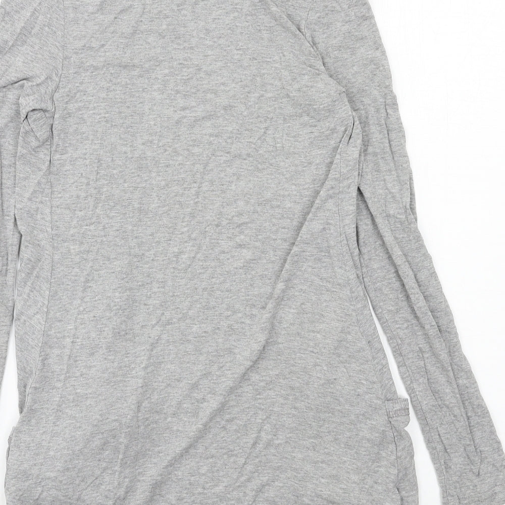 New Look Womens Grey  Jersey Cardigan Jumper Size 8